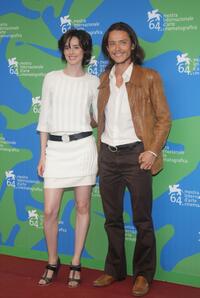 Pilar Lopez de Ayala and Xavier Lafitte at the photocall of "Tim En La Ciudad De Sylvia" during the 64th Venice Film Festival.