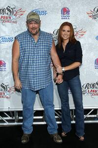 Larry the Cable Guy and Cara Whitney at the Comedy Central Roast of Larry The Cable Guy.