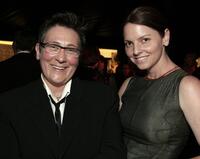 k.d. lang and Jamie Price at the opening gala for MOCA's Robert Rauschenberg Exhibition at Moca.