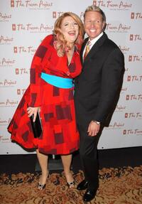 Lisa Lampanelli and Charles Robbins at the 8th Annual The Trevor Project Benefit Gala.