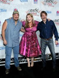 Larry The Cable Guy, Lisa Lampanelli and Jeff Foxworthy at the Comedy Central Roast Of Larry The Cable Guy.
