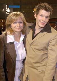 Johanna Gastdorf and Mirko Lang at the premiere of "The Miracle of Bern."
