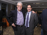 Jim Lampley and Ken Hershman at the New York premiere of "On Freddie Roach."