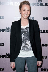 Audrey Lamy at the Paris premiere of "Les Infideles."