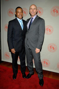 Giancarlo Esposito and Jordan Lage at the Atlantic Theater Company's Annual Spring Gala Presents "Can You Spare A Dime?" in New York.