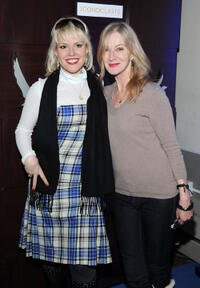 Caroline Lagerfelt and Guest at the Grey Goose Iconoclast Sixth Season Launch and Panel Discussion Cocktail party in Utah.