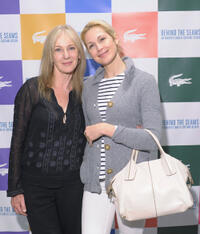Caroline Lagerfelt and Kelly Rutherford at the East Coast premiere of "Behind The Seams."