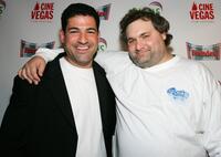Michael Deeg and Artie Lange at the premiere of "Artie Langes Beer League."