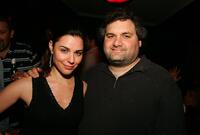 Cara Buono and Artie Lange at the Dennis Hopper's birthday dinner during the CineVegas Film Festival.