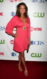 Eva La Rue at the CW/CBS/Showtime/CBS Television TCA party.