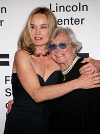 Jessica Lange and Ann Roth at the ceremony in her honor at the Film Society of Lincoln Center.