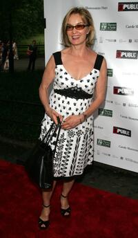 Jessica Lange at the opening night performance of Shakespeare in the Park's "MacBeth".