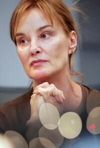 Jessica Lange at the news conference in Moscow.