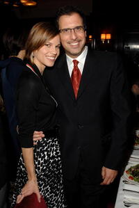 Hillary Swank and Richard LaGravenese at the luncheon of "P.S. I Love You."