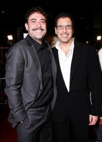 Jeffrey Dean Morgan and Richard LaGravenese at the premiere of "P.S. I Love You."
