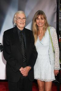 Martin Landau and Guest at the premiere of "The X Files: I want to Believe."