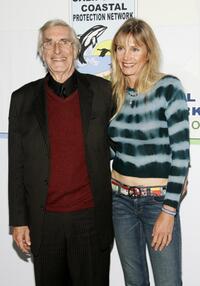 Martin Landau and Gretchen Becker at the special screening of "An Inconvenient Truth" during the protest against the construction of a proposed liquid natural gas facility.