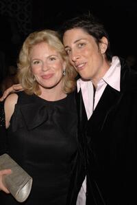 Louise Lasser and Carolyn Strauss at the HBO Emmy party.