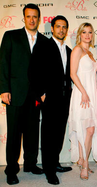 Benjamin King, Michael Landes and Teri Polo at the California premiere of "The Wedding Bells."