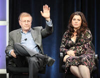 Steve Landesberg and Michelle Arthur at the Starz Network portion of the 2009 Winter Television Critics Association Press Tour.