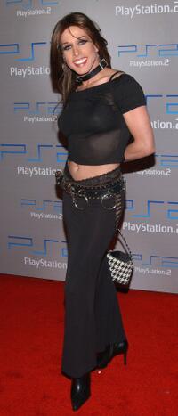 Alexis Arquette at the Playa Del Playstation gaming party.