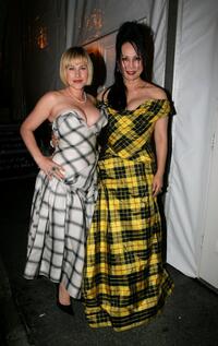 Patricia Arquette and Eva Chow at the Johnnie Walker Dressed to Kilt 2006 fashion show during the Mercedes Benz Fashion Week.