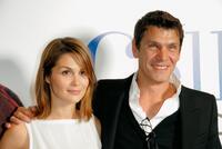 Barbara Schulz and Marc Lavoine at the premiere of "Celle que j'aime."