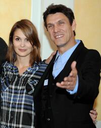 Barbara Schultz and Marc Lavoine at the screening of "Celle que j'aime."