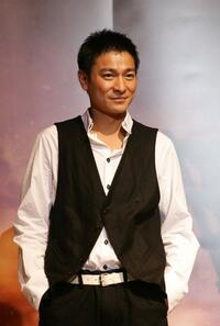 Andy Lau at the news conference to promote "Three Kingdoms: Resurrection of the Dragon" at the Pusan International Film Festival.