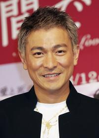 Andy Lau at the press conference promoting "All About Love."