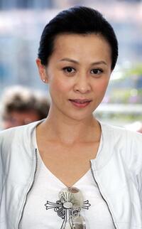 Carina Lau at the photocall of "2046" during the 57th Cannes Film Festival.