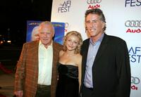 Sir Anthony Hopkins, Jessica Cauffiel and Christopher Lawford at the screening of "World's Fastest Indian" during the AFI Fest.