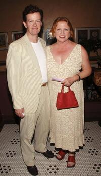 Dylan Baker and Becky Ann Baker at the opening night celebration of "The House In Town."