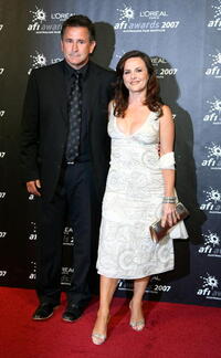 Anthony LaPaglia and his wife Gia Carides at the L'Oreal Paris 2007 AFI Industry Awards.