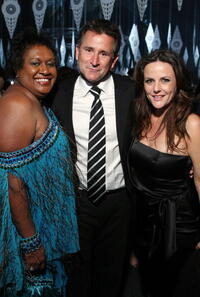 Anthony LaPaglia, Vicki Saylor and his wife Gia Carides at the after party following the L'Oreal Paris 2007 AFI Awards Dinner.