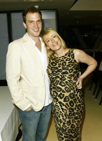 Daniel Lapaine and Faye Ripley at the party for the screening of "Abduction club."