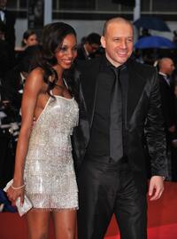 Samuel Le Bihan and Guest at the premiere of "Vicky Cristina Barcelona" during the 61st International Cannes Film Festival.