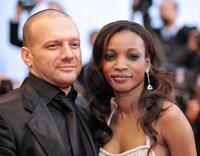 Samuel Le Bihan and Daniela Beye at the screening of "Vicky Cristina Barcelona" during the 61st Cannes International Film Festival.