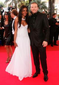 Daniela Beye and Samuel Le Bihan at the premiere of "Chacun Son Cinema" during the 60th International Cannes Film Festival.