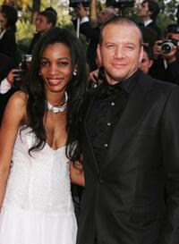 Daniela Beye and Samuel Le Bihan at the premiere of "Chacun Son Cinema" during the 60th International Cannes Film Festival.