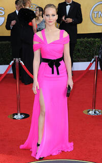 Jennifer Lawrence at the 17th Annual Screen Actors Guild Awards in California.