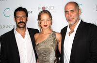 Jose Maria Yazpik, Jennifer Lawrence and Guillermo Arriaga at the premiere of "The Burning Plain."