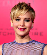 Jennifer Lawrence at the California premiere of "Hunger Games: Catching Fire."