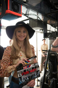 Jennifer Lawrence on the set of "X-Men: Days of Future Past."