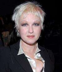 Cyndi Lauper at the Nicole Miller Fall 2007 fashion show.