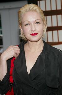Cyndi Lauper at the Nicole Miller Spring/Summer 2004 Fashion Show.