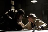 Melanie Laurent as Shosanna and Jacky Ido as Marcel in "Inglourious Basterds."
