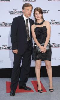Christoph Waltz and Melanie Laurent at the German premiere of "Inglourious Basterds."
