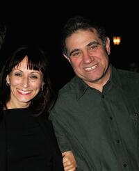 Natalia Nogulich and Dan Lauria at the celebrity opening night of "Jay Johnson: The Two and Only."
