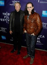 Alex Lifeson and Geddy Lee at the premiere of "RUSH: Beyond The Lighted Stage" during the 2010 Tribeca Film Festival.